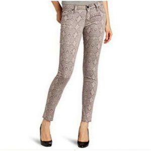 Sanctuary The Charmer Pink Snake Print Skinny Ankle Denim Jean Pants Sz. 31
